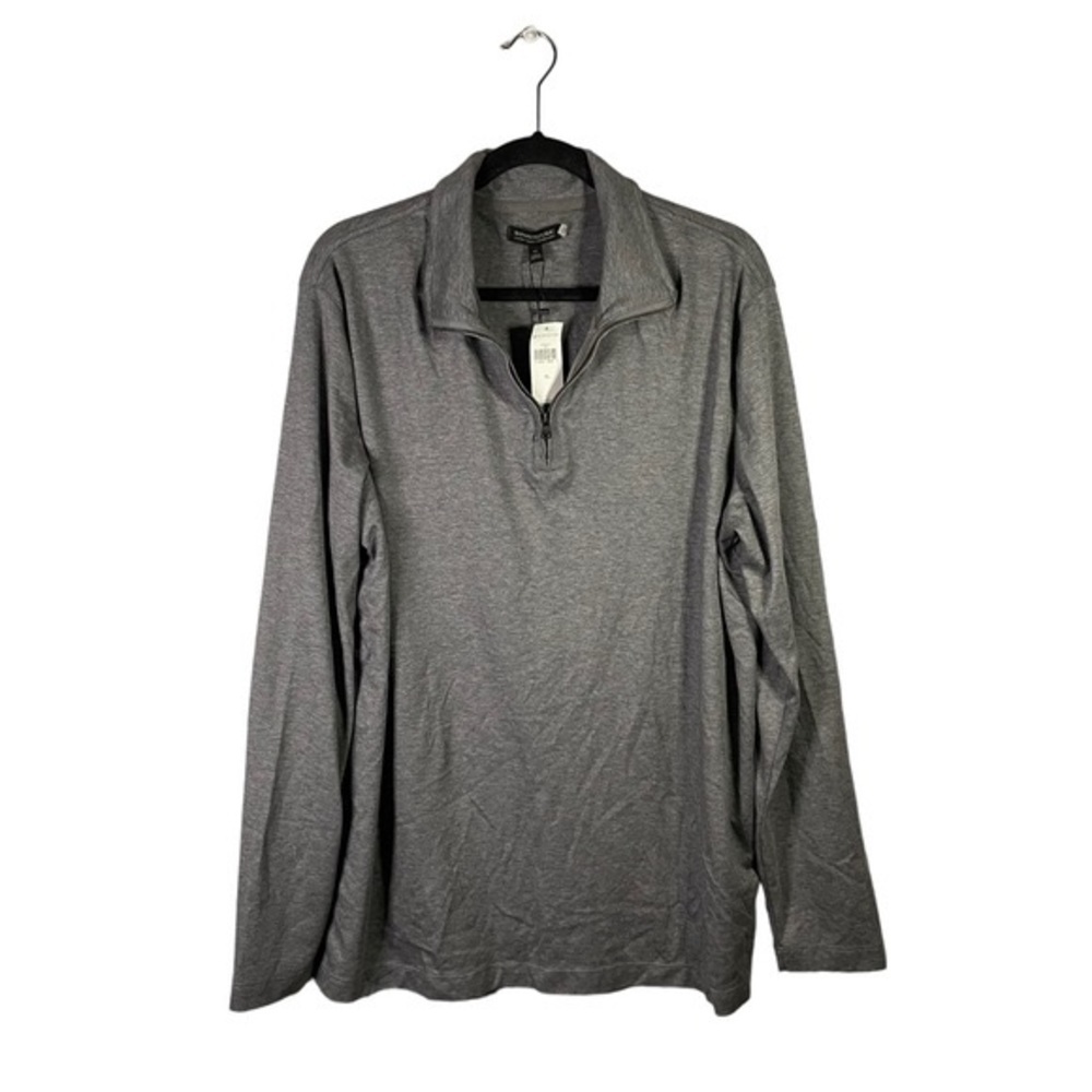 NWT Banana Republic BR+ Performance Knit Tailoring Plus 1/4 Zip Up Pullover XL